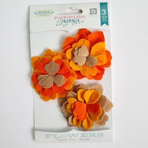 Prima Flowers - Poppies and Peonies -3pc